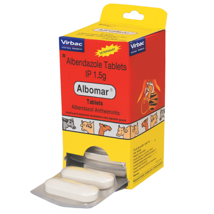Albendazole Bolus 1.5g for horses used for broad-spectrum deworming and parasite control