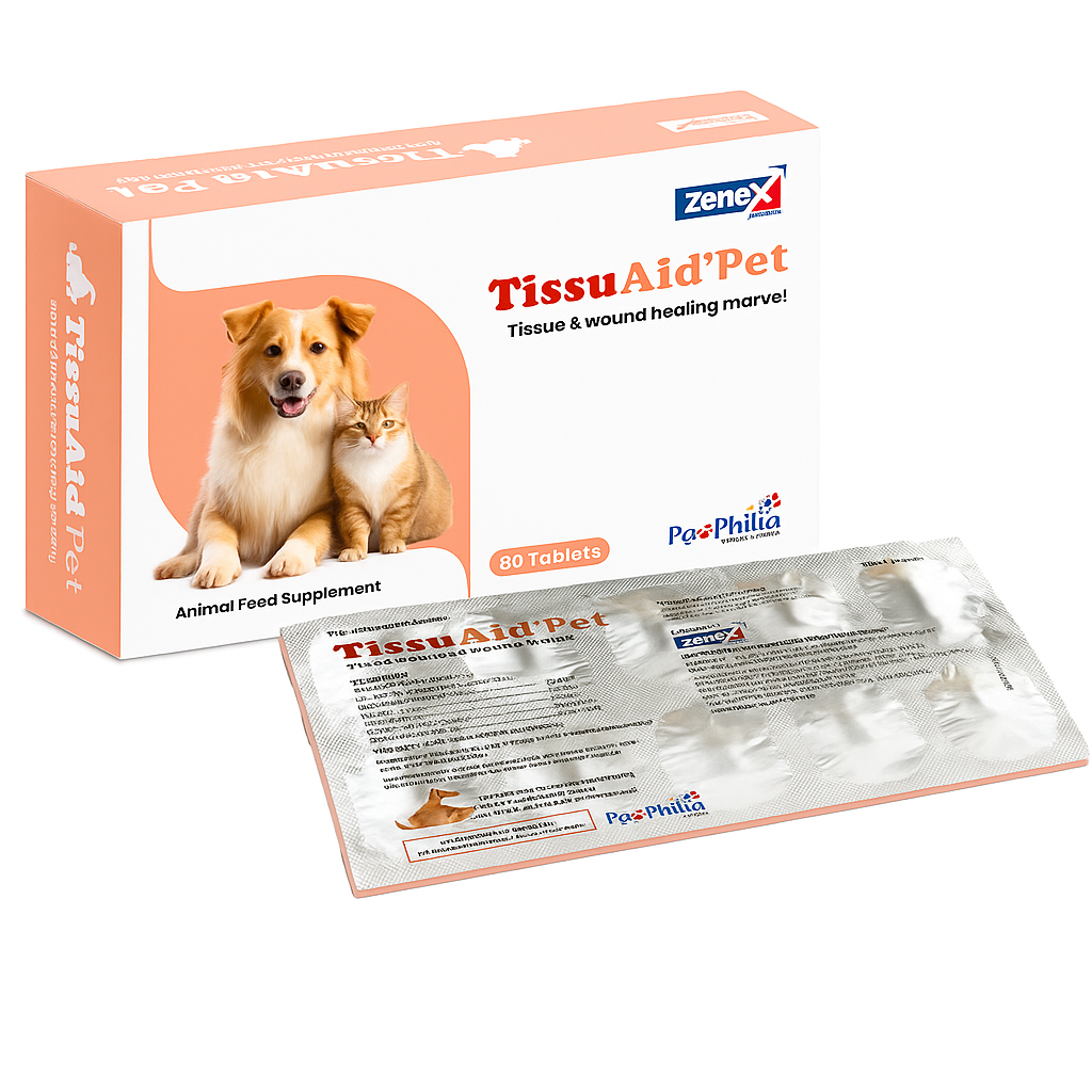 Tissue & Wound Healing Tablet for dogs – promotes faster recovery and skin repair