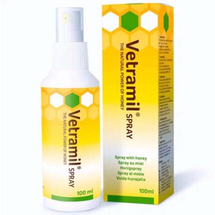 Vetramil Spray 100 ml for pets - Natural wound care and skin healing solution.