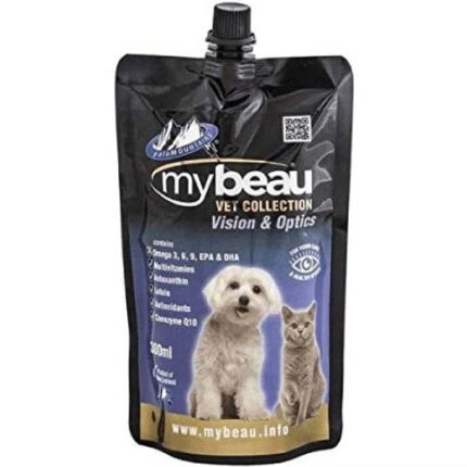MyBeau Vision & Optic Paste 300 ml: Nutritional supplement for pets supporting eye health and vision.