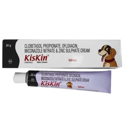 Kiskin Cream 20g for pets – Skin care treatment for irritations, infections, and fungal conditions.