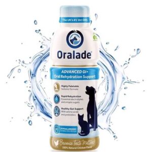 Oralade Advanced Rehydration & Gut 500 ml for pets, a hydration solution for digestive health and recovery