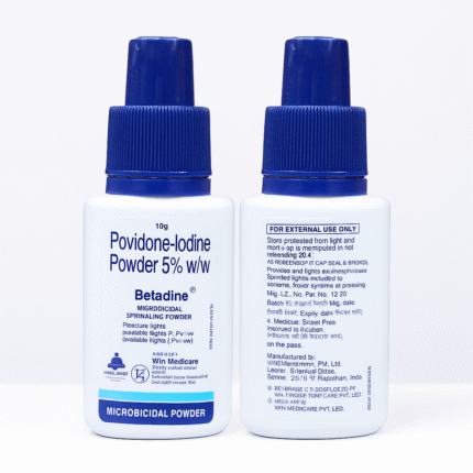 Providone-Iodine Powder 10g for wound care and infection prevention in pets.