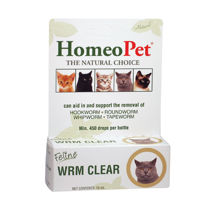Homeopet WRM for Cats - Natural Deworming Remedy for Cats