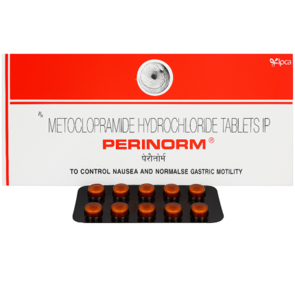 Metoclopramide Hydrochloride Tablet for pets, a medication used to treat nausea and gastrointestinal issues.