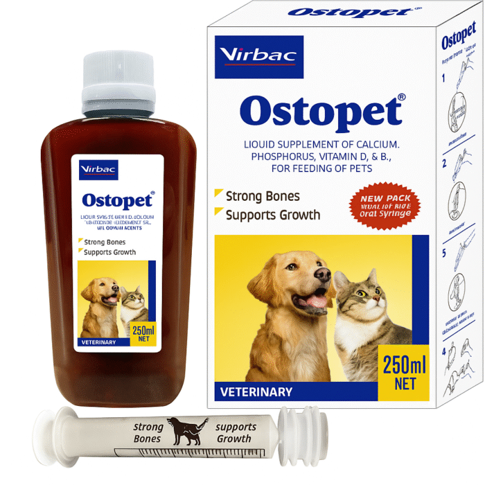 Ostopet 250 mL for Pets: Joint and Bone Support Supplement for Healthy Mobility
