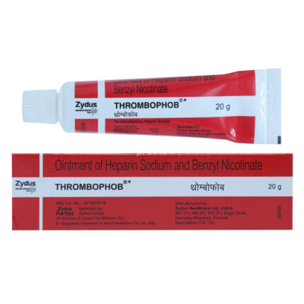 Thrombophob Ointment 20g used for treating swelling, bruising, and inflammation in dogs