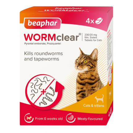 Beaphar Worm Tablet for Cats – Effective deworming solution for your feline.