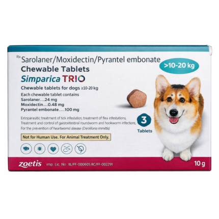 Zoetis Simparica Tablets for 10-20 kg Dog
