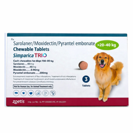 Zoetis Simparica Tablets for 20-40 kg Dog