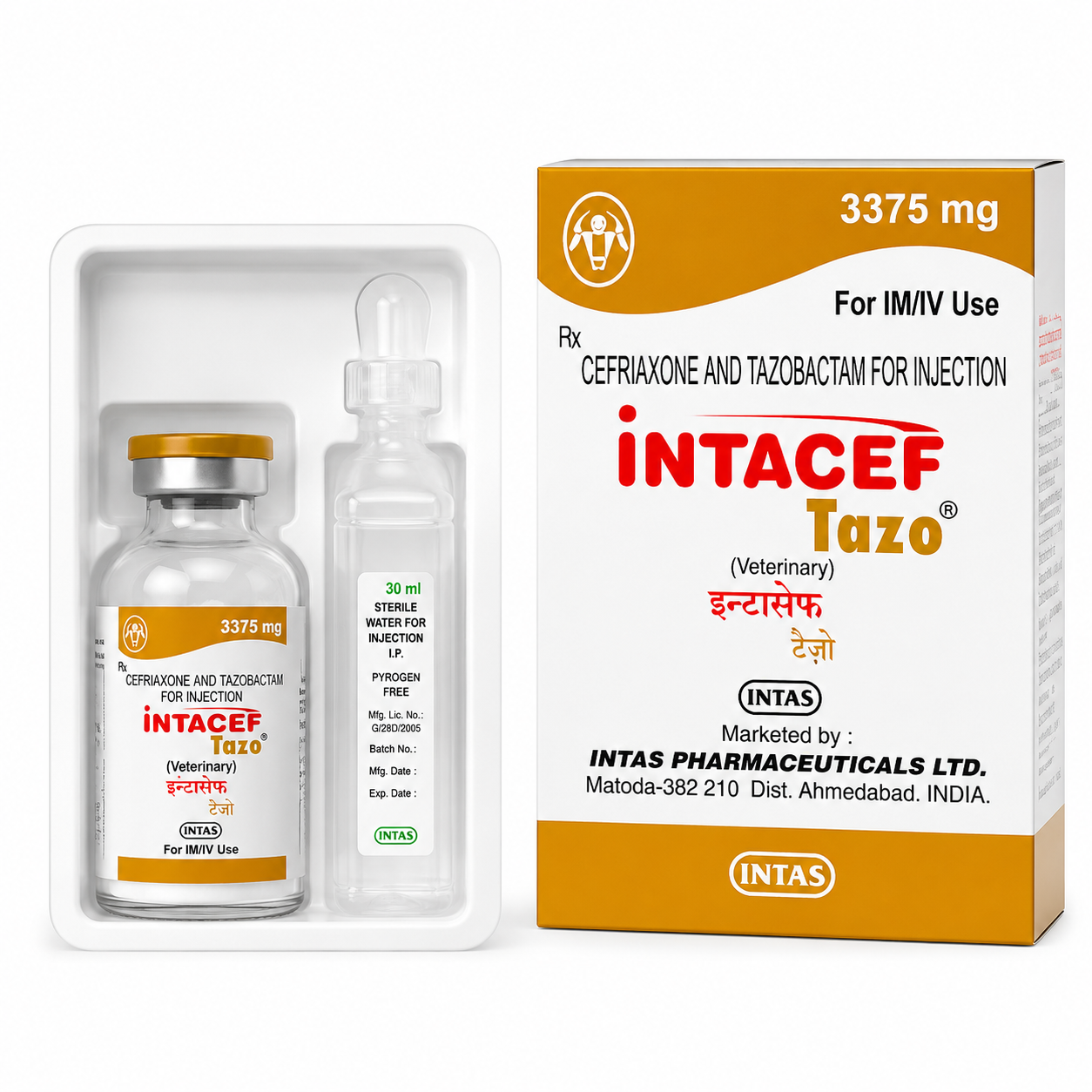 Cefriaxone and Tazobactam Injection for Horse