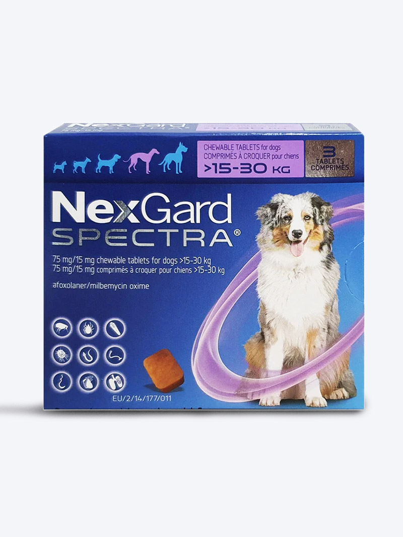 Nexgard Spectra TickFlea 15to30kg for Dogs